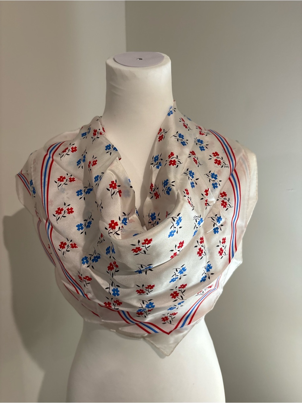 COACH Limited Edition Silk Boardwalk Floral Scarf